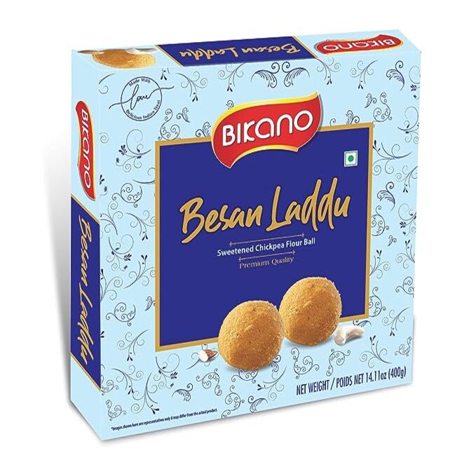 BIKANO BESAN LADDU SPL 400G BOX (FROZEN)