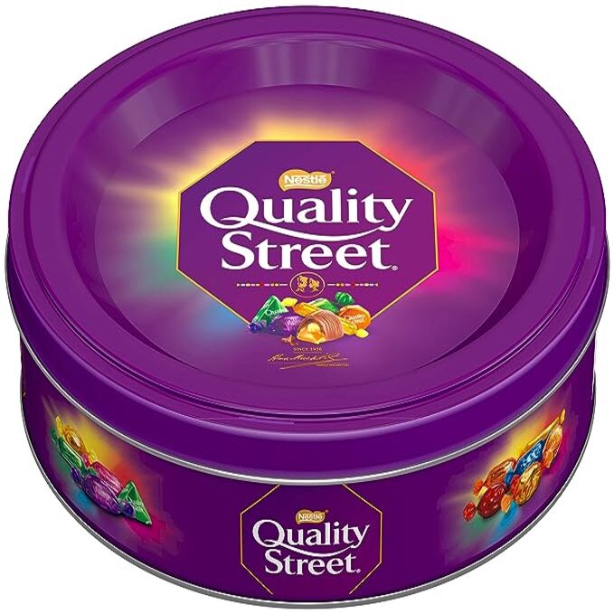 QUALITY STREET ASSORTED CHOCOLATES TIN JAR 480g