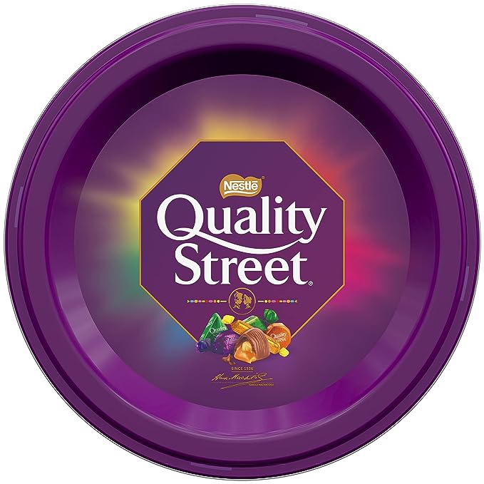 QUALITY STREET ASSORTED CHOCOLATES TIN JAR 480g