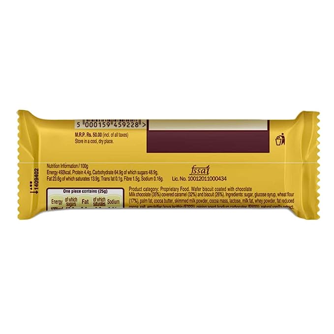 TWIX CHOCOLATE BAR 50g
