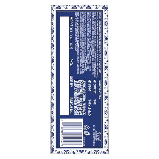 Brooke Bond Taj Mahal Tea Bags, 100pcs Pack Image 3