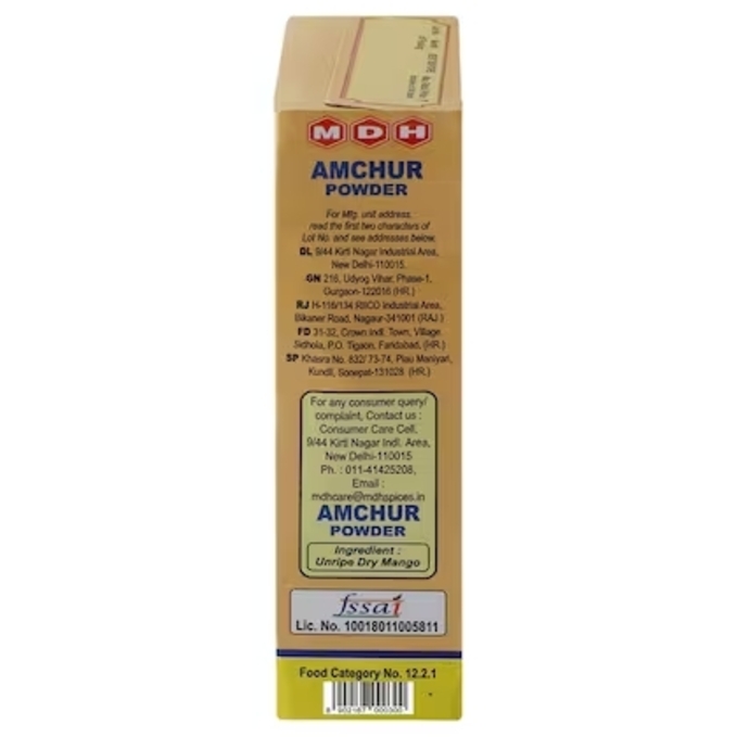 MDH Amchur or Dry Mango Powder 100g Pack Image 3 MDH Amchur or Dry Mango Powder 100g Pack Image 3