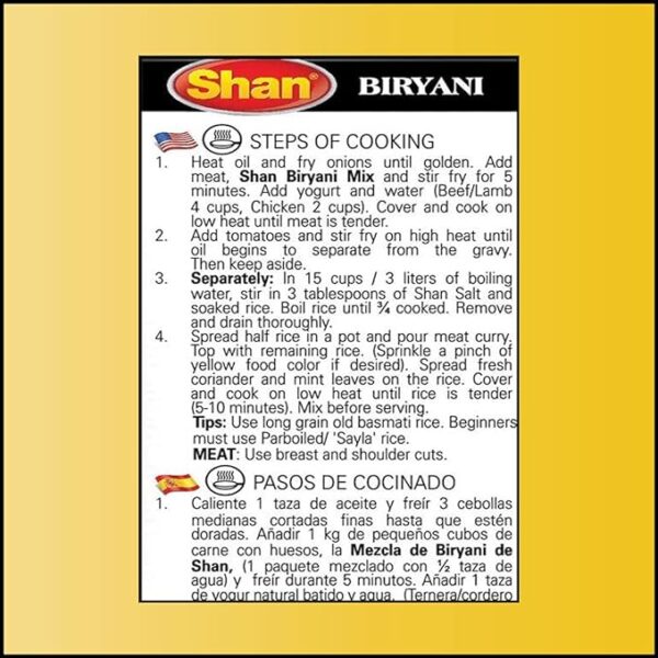 Shan Biryani Masala, 50g Pack Image 2