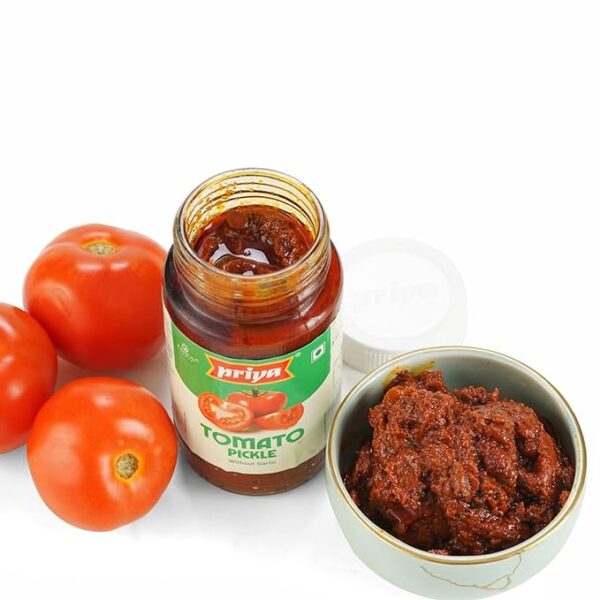 Priya Tomato Pickle with Garlic 300g Jar Image 2